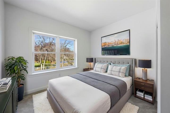 Bedroom, virtually staged