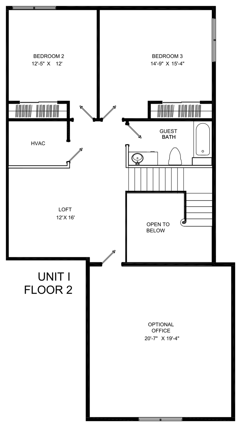 Dearborn second floor plan